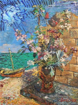 floración cerca del mar 1949 decoración moderna flores Pinturas al óleo
